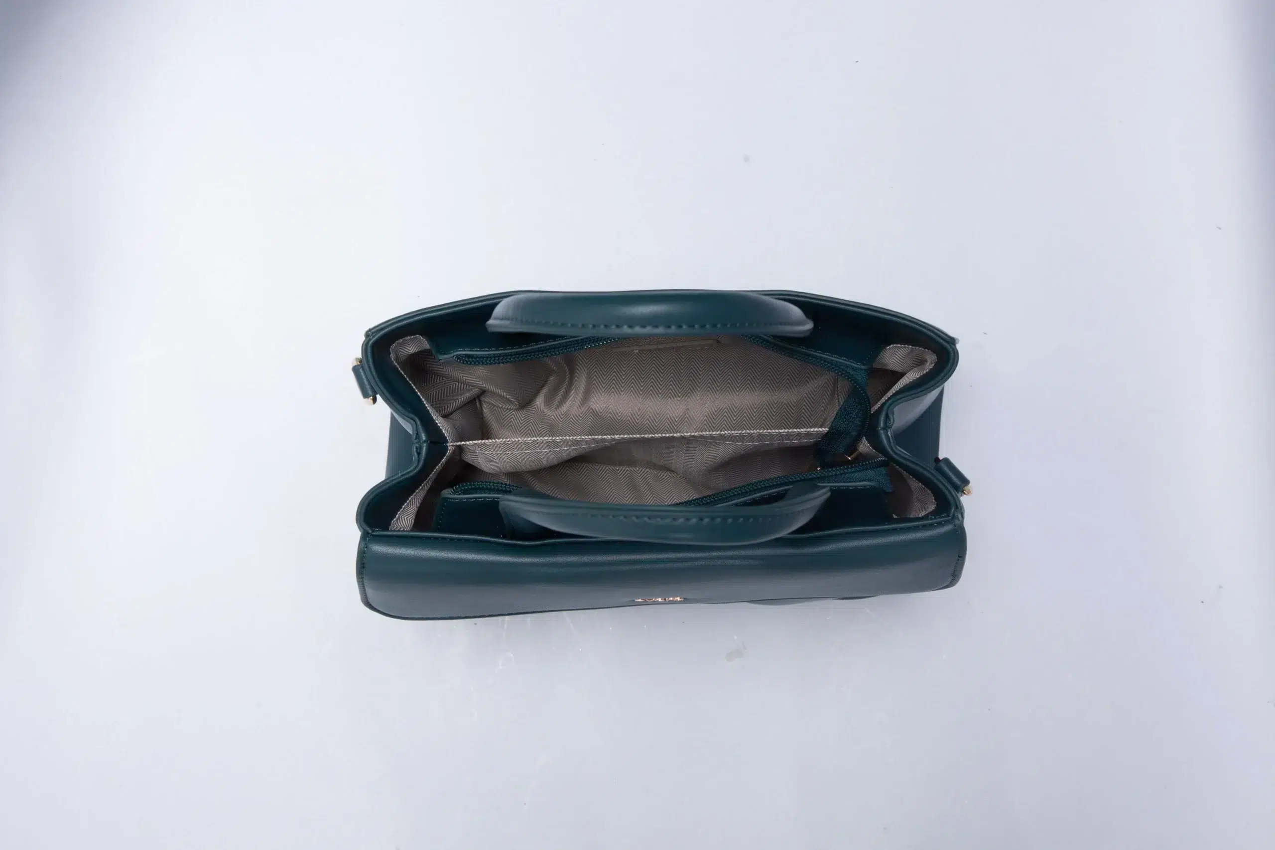 Set consisting of a medium-sized handbag with an elegant - Green - Image 6
