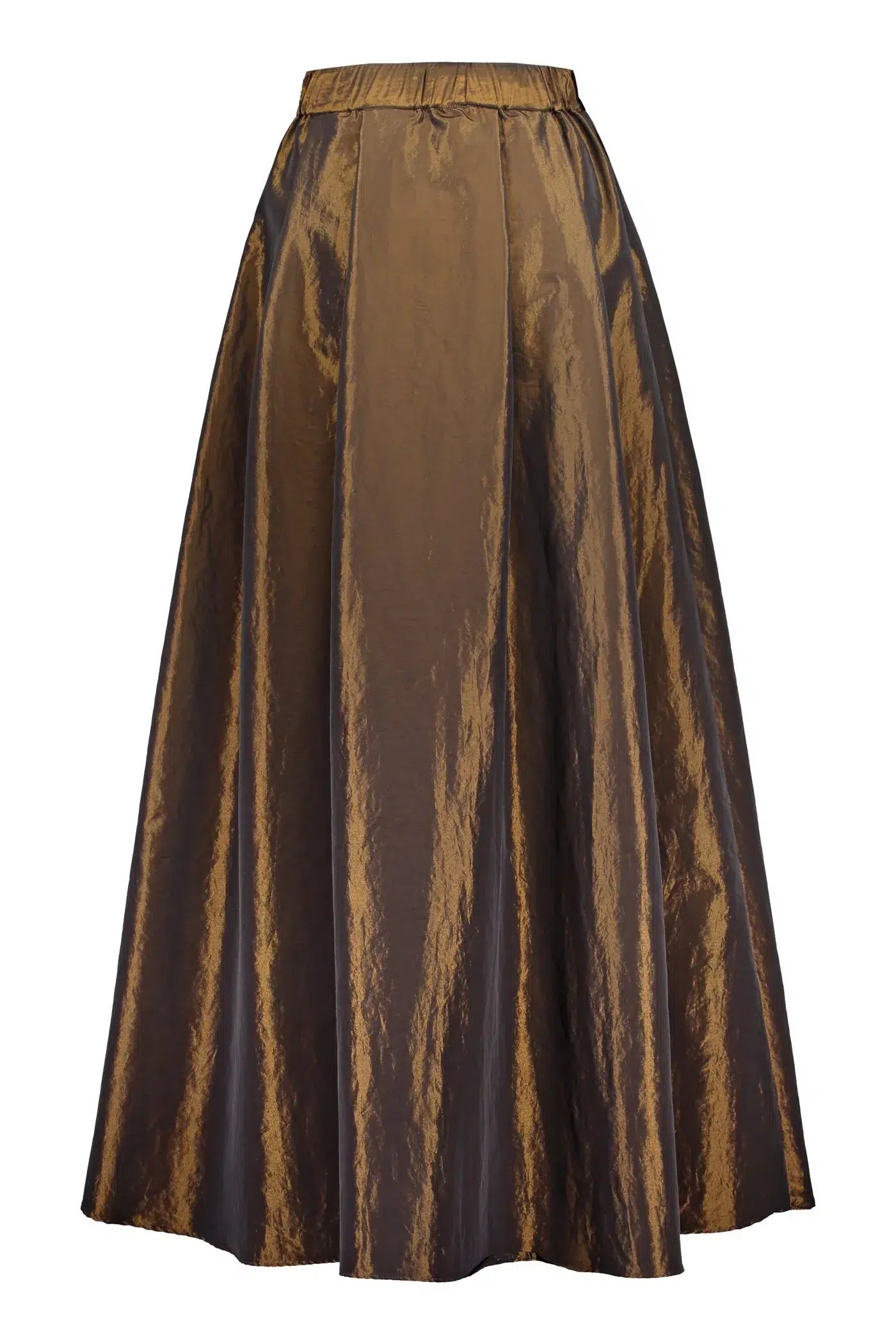 AP004 - Elena Wide Hem Maxi Skirt Dark Brown - Image 2